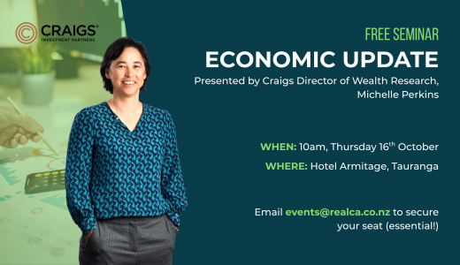 FREE SEMINAR: An Economic Update with Craigs Investment Partners